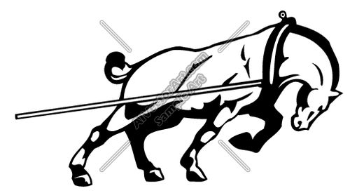 horse pull clipart - photo #3