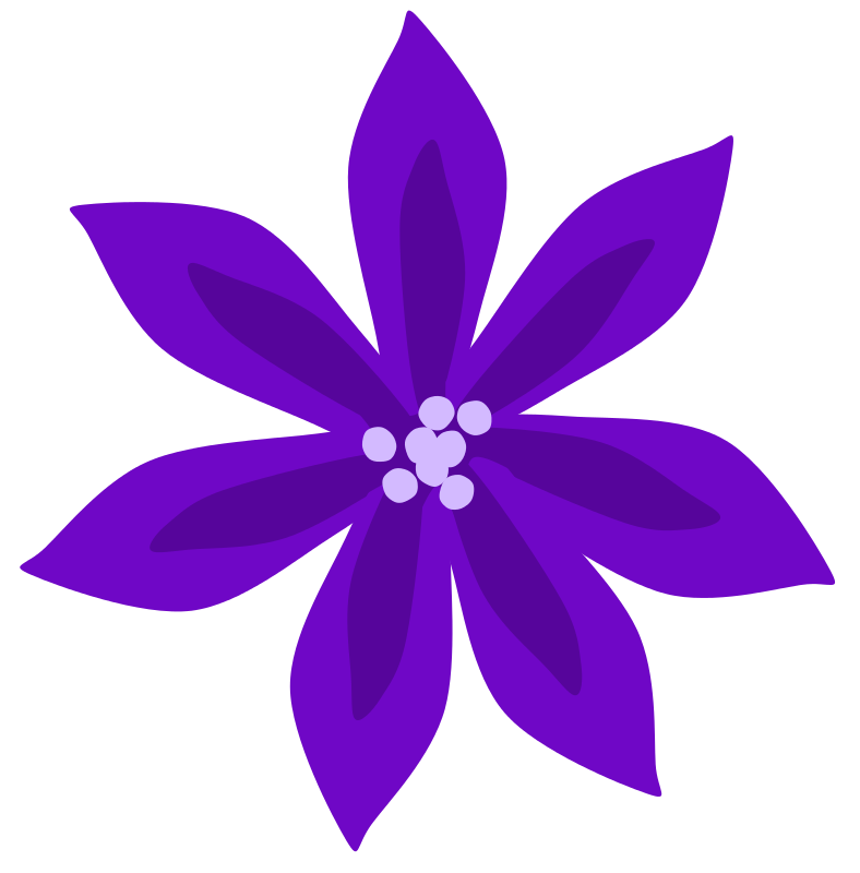 Purple Flower Clipart Clipground