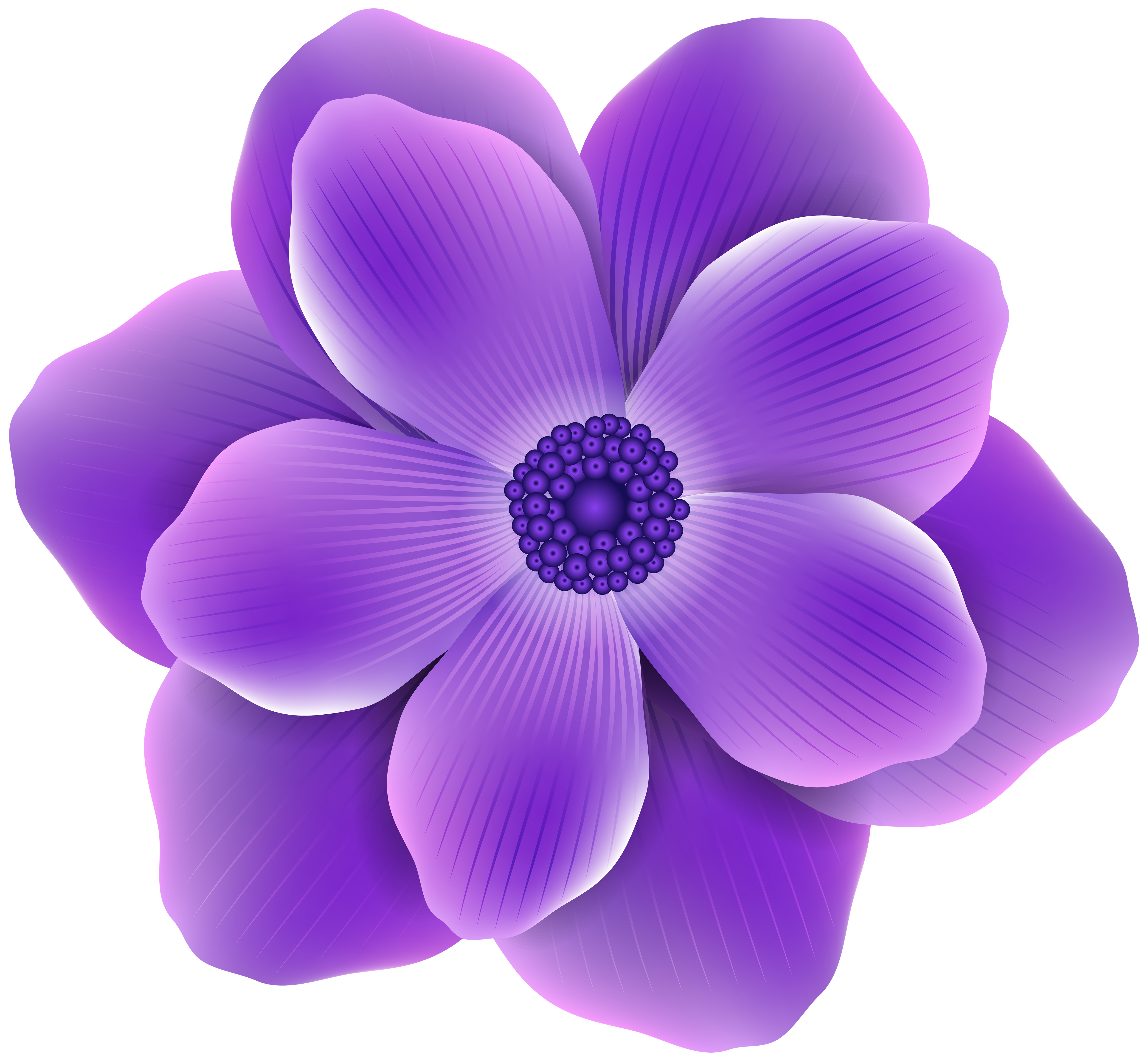 Purple flower clipart - Clipground