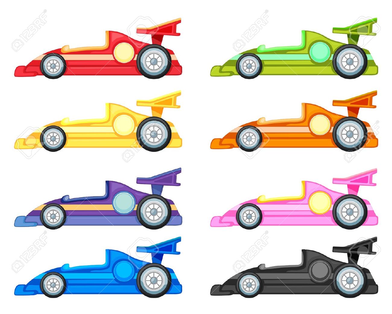 free clipart cartoon race cars - photo #21
