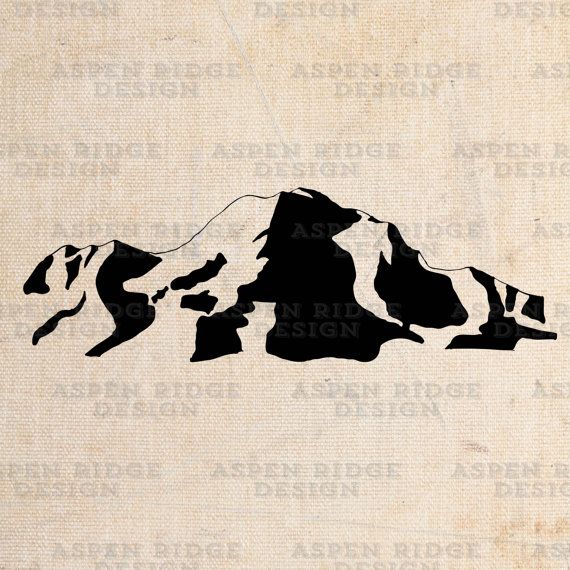 pikes peak silhouette clipart - Clipground