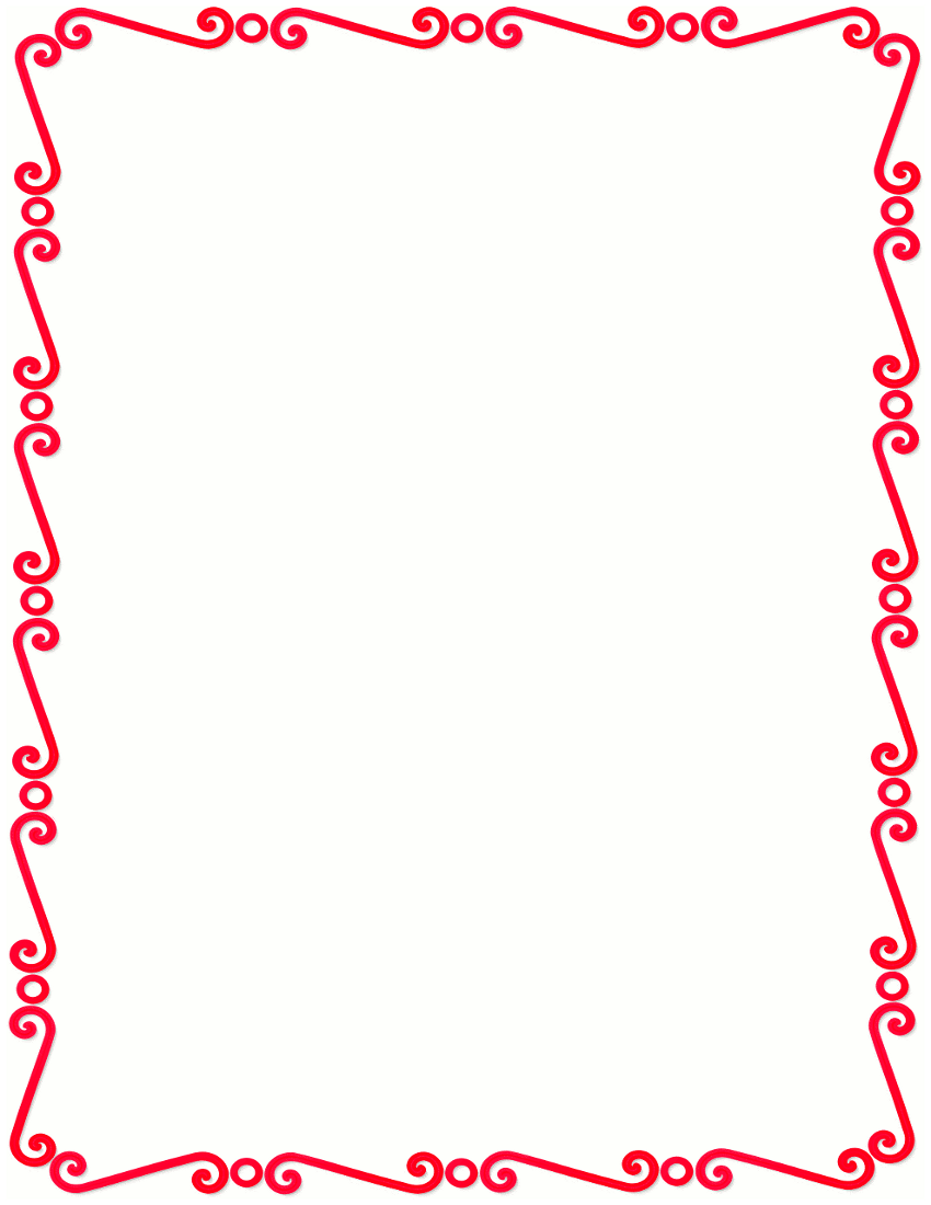 Red border clipart - Clipground