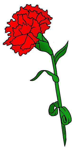 Red carnations clipart - Clipground