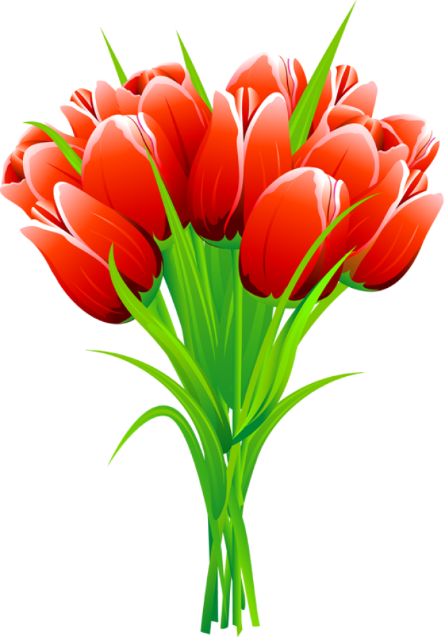 clip clipart tulip flowers tulips flower bouquet spring bunch cartoon pink cliparts web transparent development clipground library potted drawing floral