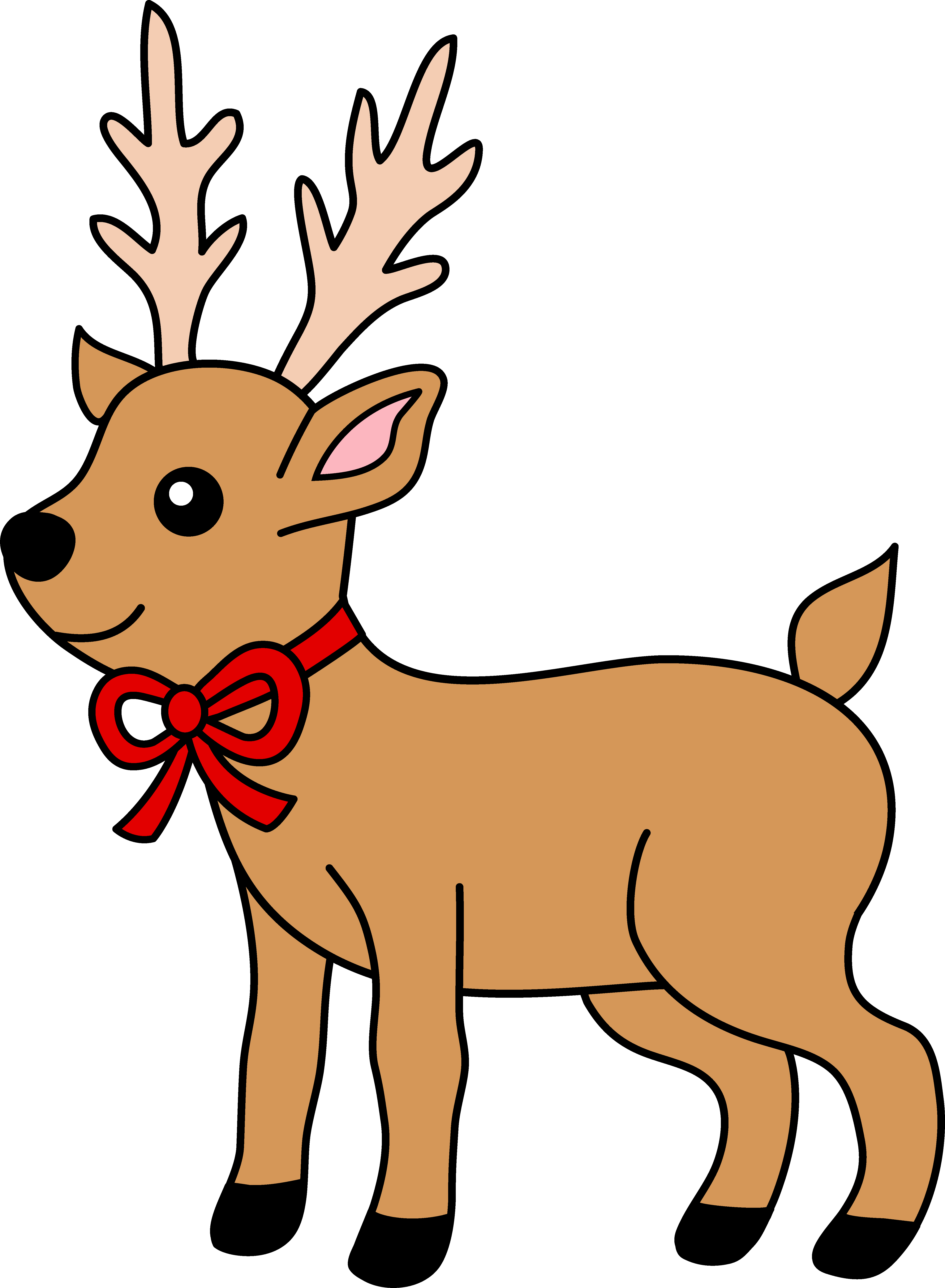animated christmas reindeer clipart - Clipground