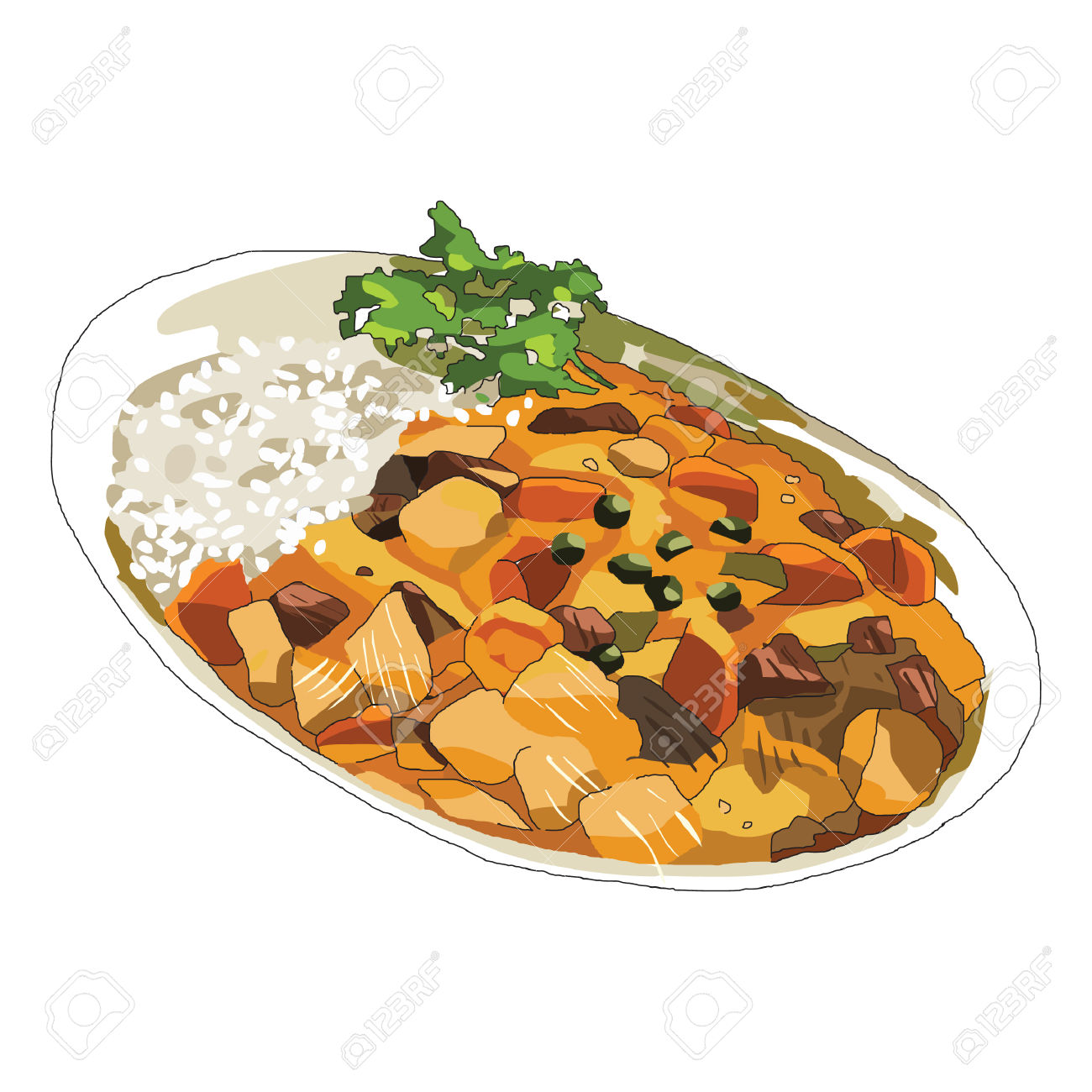 chicken curry clipart - photo #8