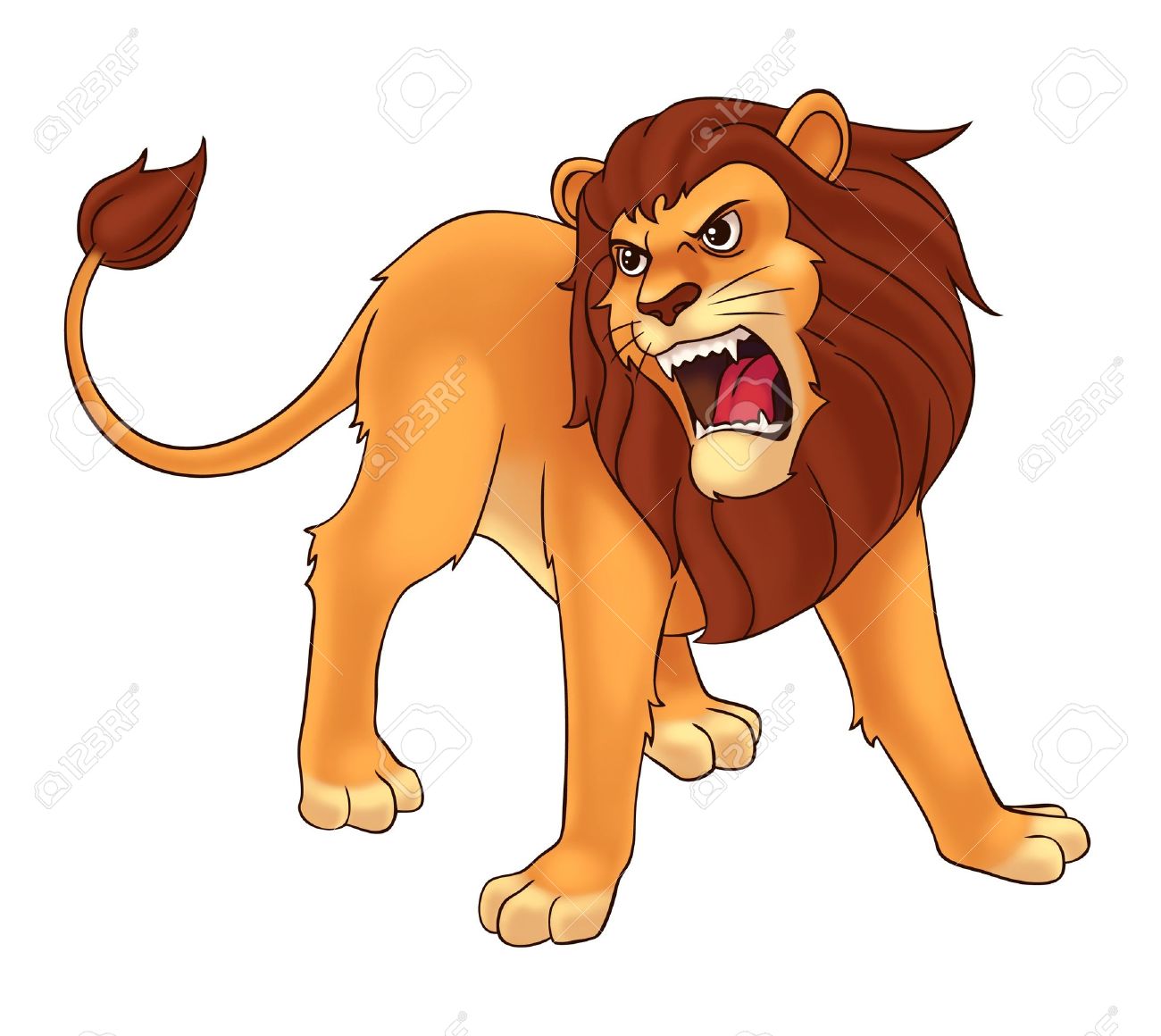 lion roaring clipart images - Clipground