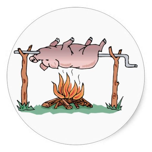 free clip art pig roast - photo #10