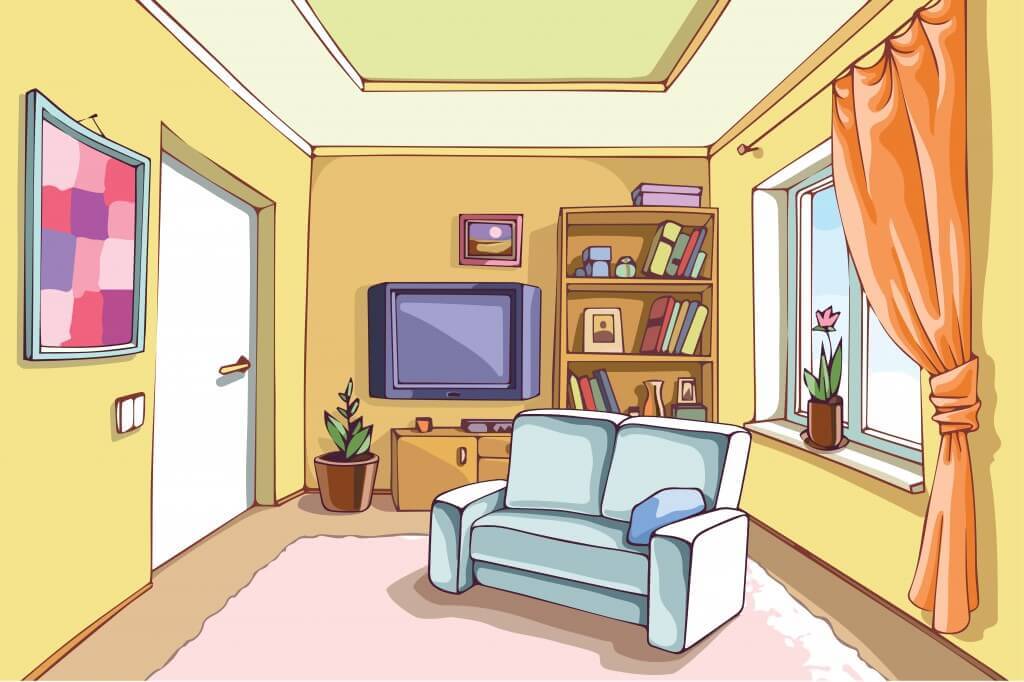 Living room clipart - Clipground