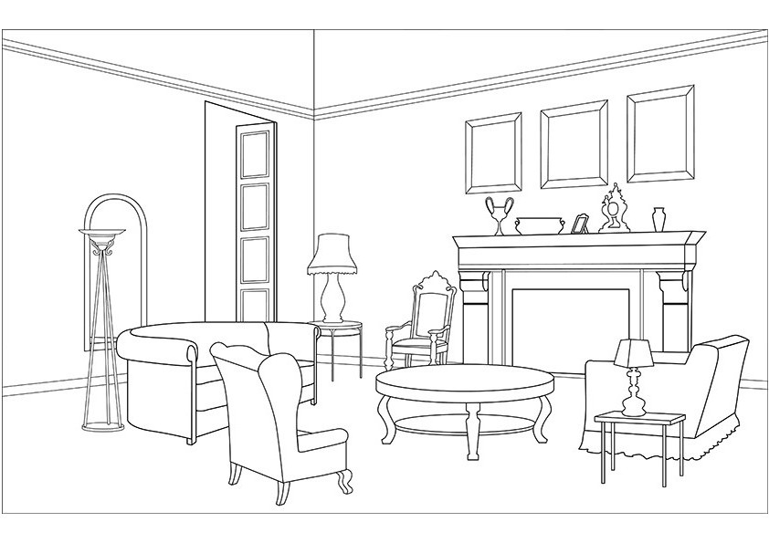 clipart drawing room - photo #26