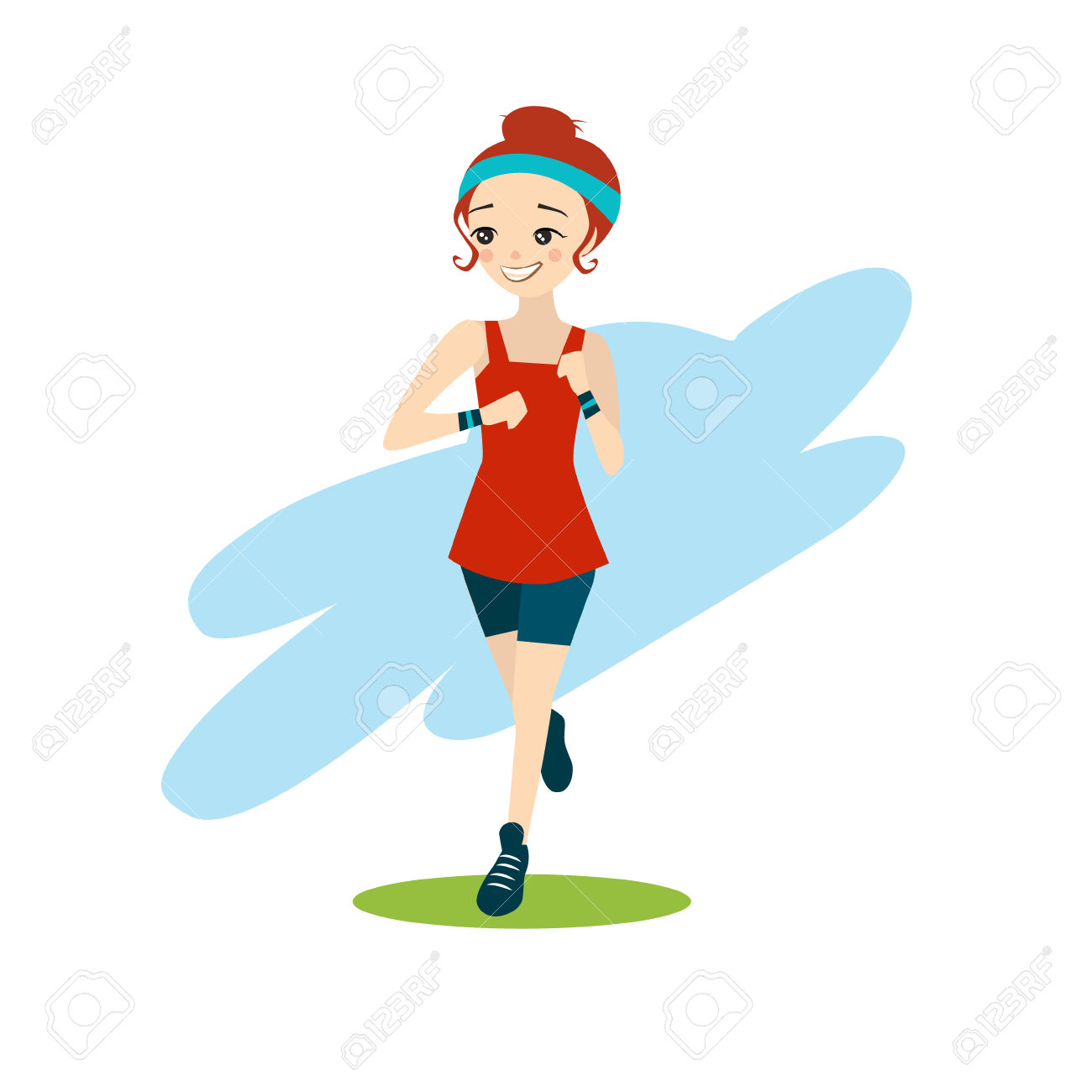 clipart of girl running - photo #35