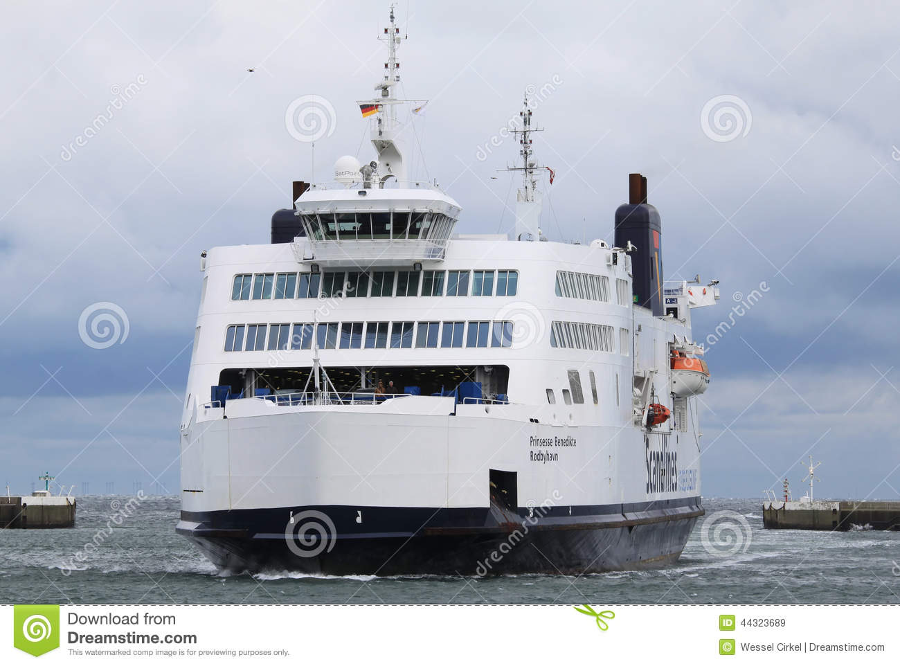 Ferry Between German Puttgarden And Danish Rodby Editorial Stock. Ferry Between German Puttgarden And Danish Rodby Editorial Stock.