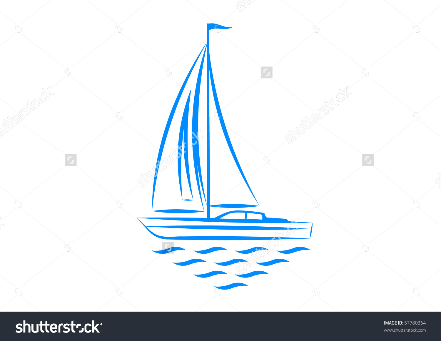 free clip art sailboat cartoon - photo #31