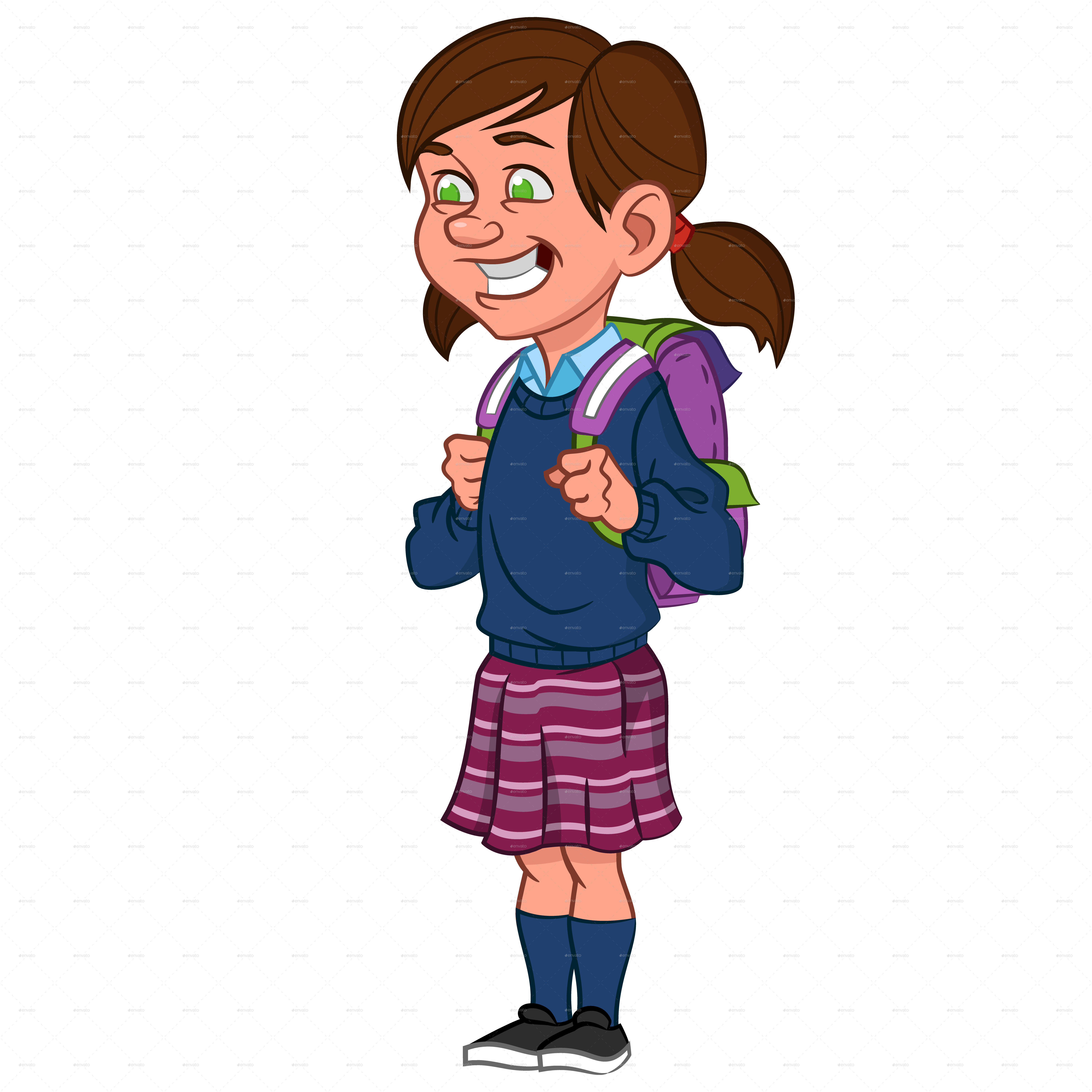 Schoolgirl clipart - Clipground