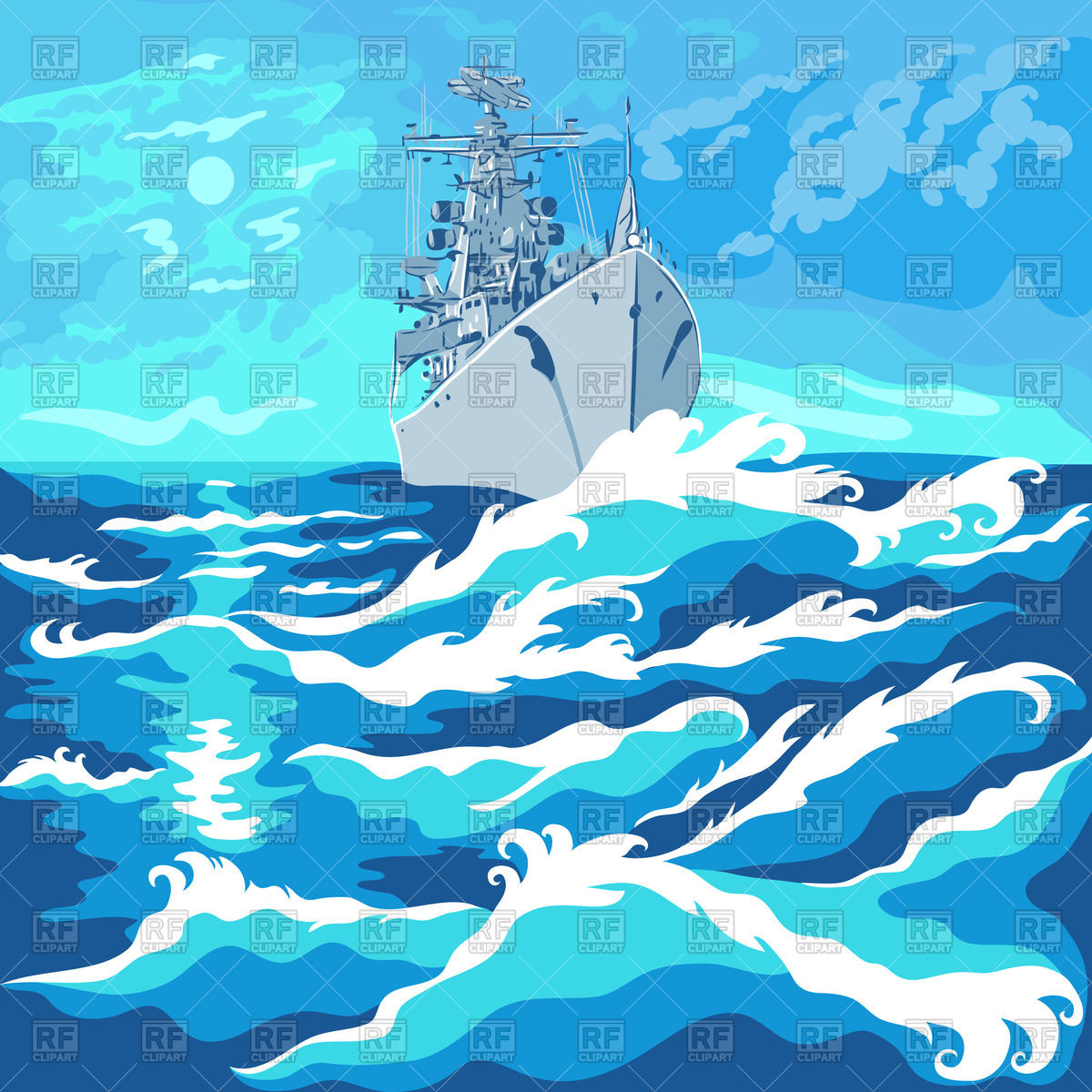 clipart ship in storm - photo #29