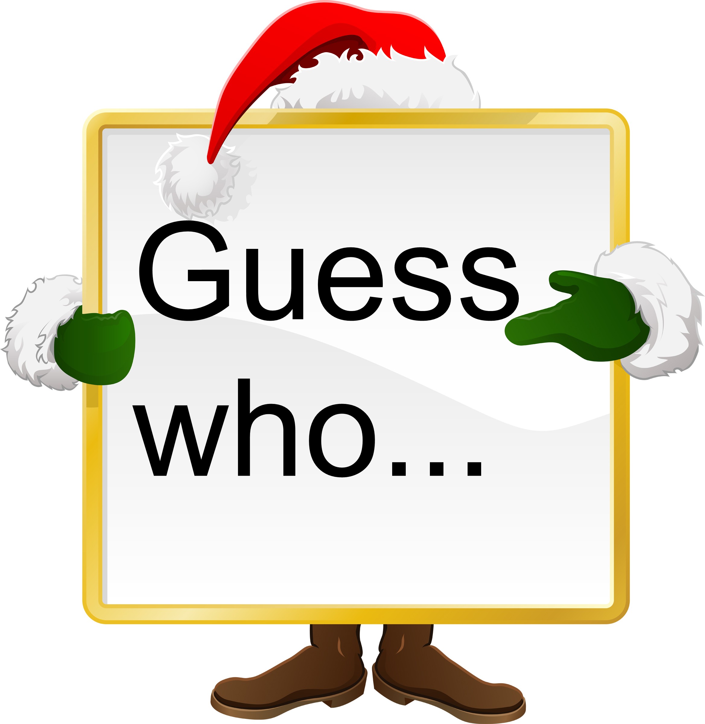 Secret Santa Reveal Clipart Clipground