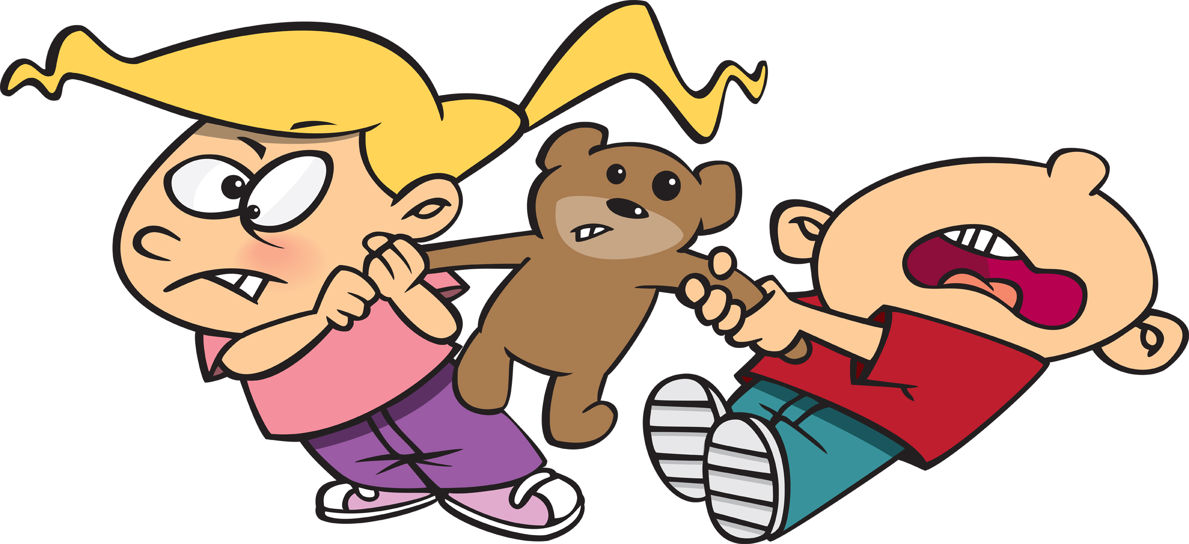 kids sharing toys clipart photo image