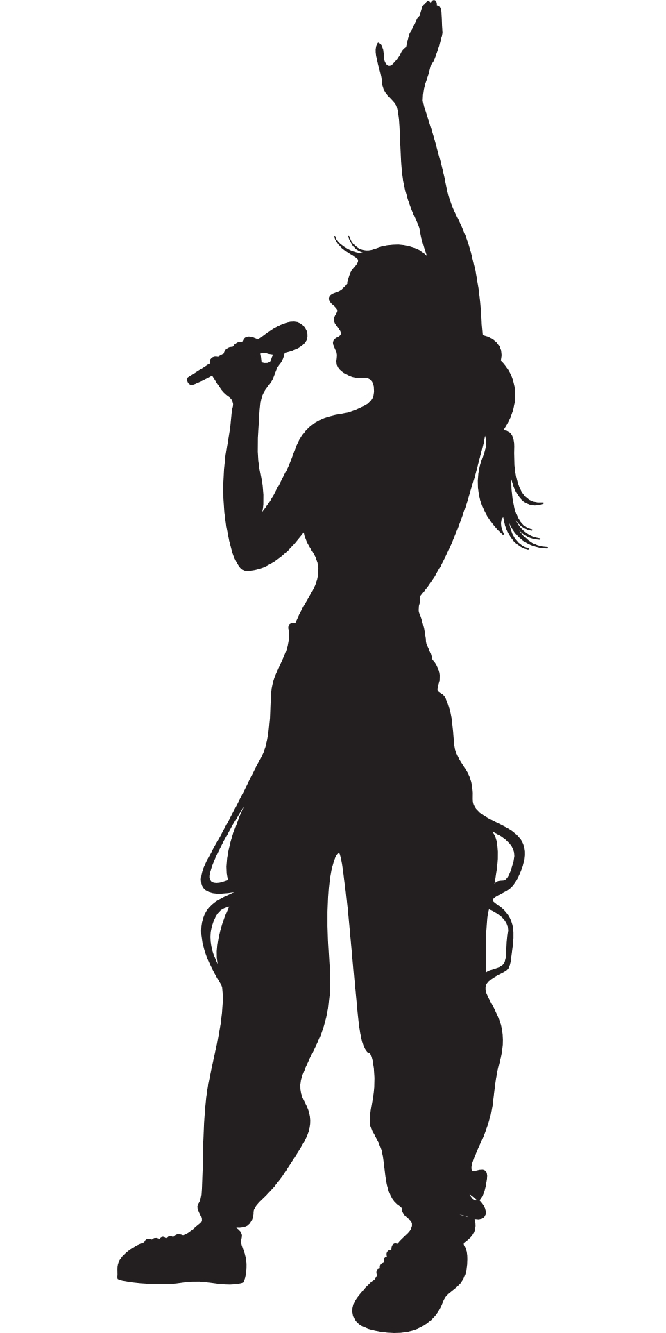 singer silhouette clipart - Clipground