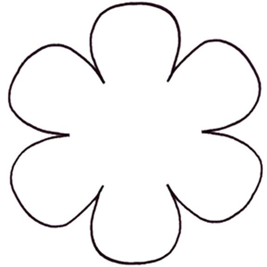 Six petals clipart - Clipground