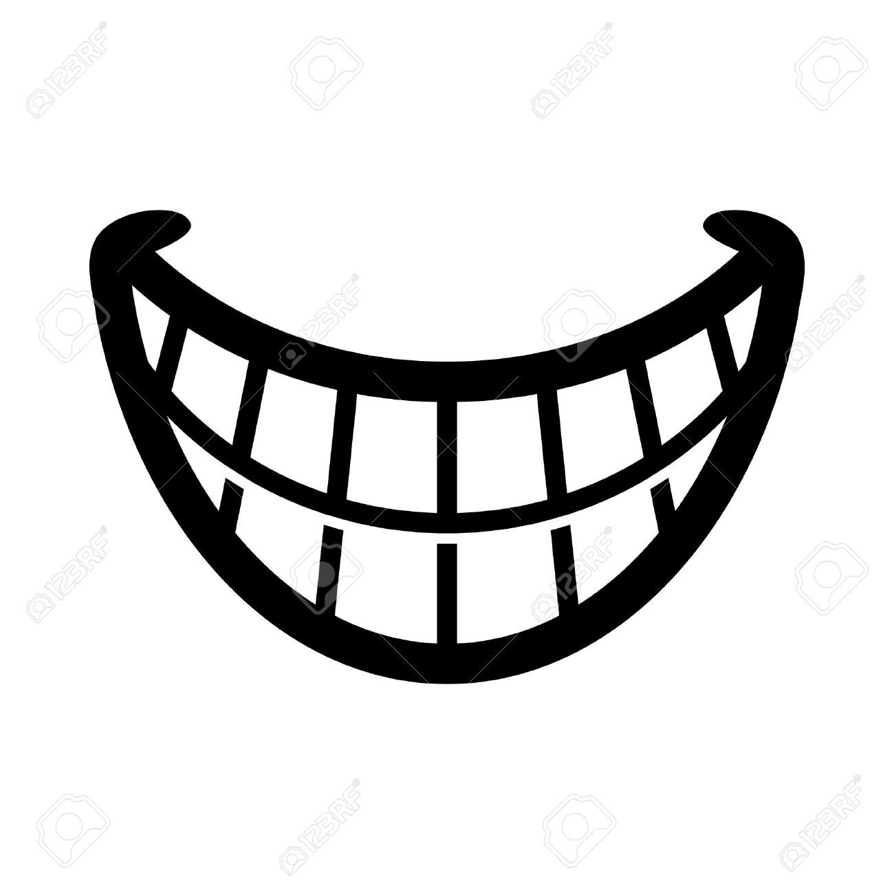 Smiling Mouth Clip Art 2