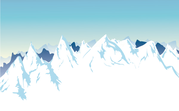 Snow mountains clipart - Clipground