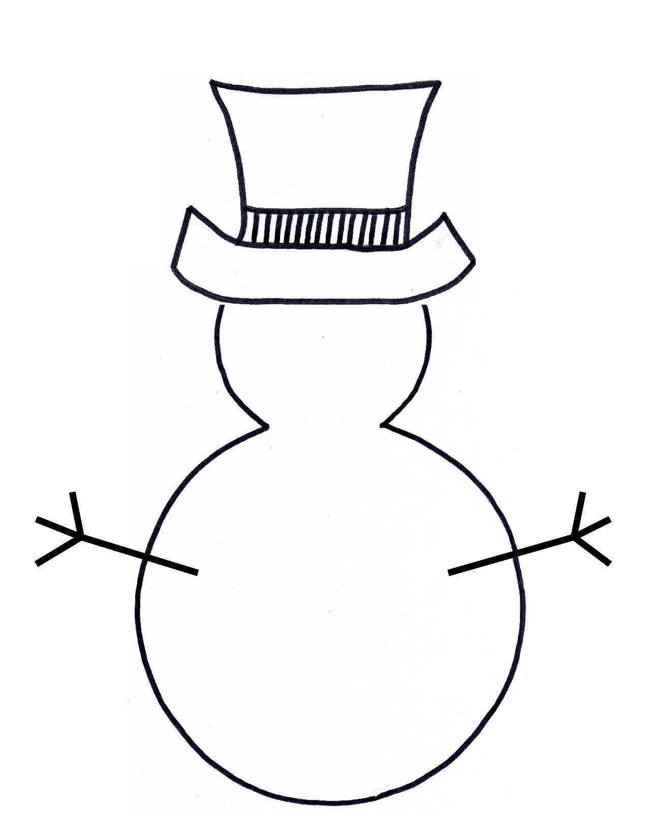 snowman-outline-clipart-clipground