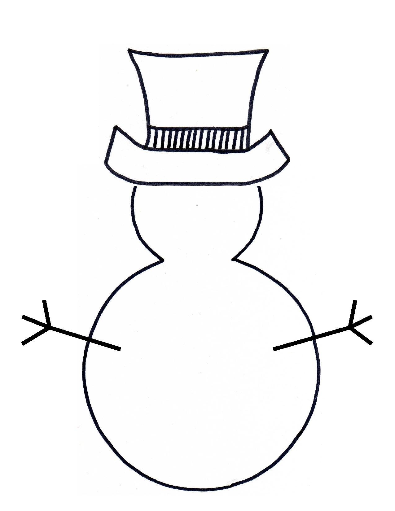 Snowman Outline Clipart Clipground Snowman Outline Clipart Clipground