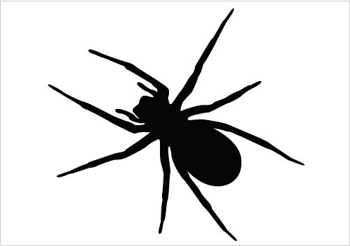 spider silhouette clipart - Clipground
