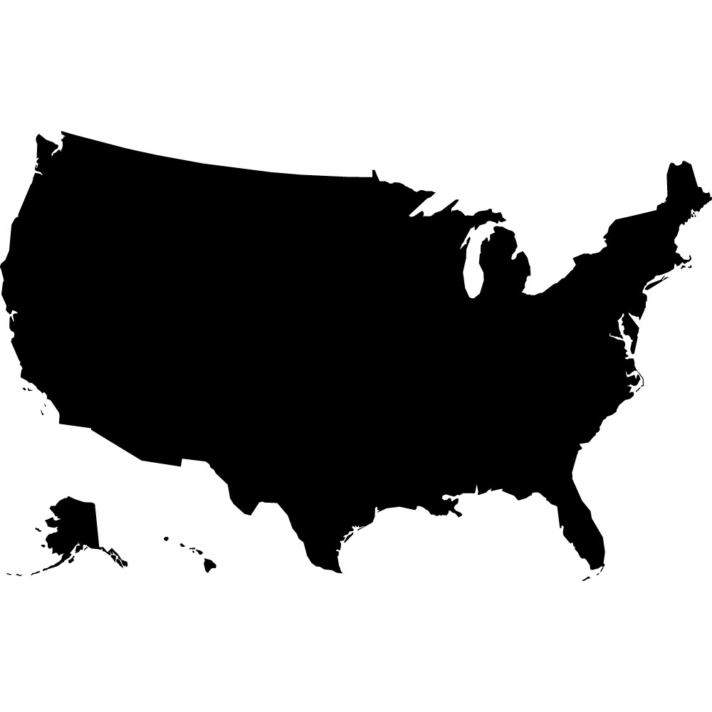 us map clipart black and white - Clipground