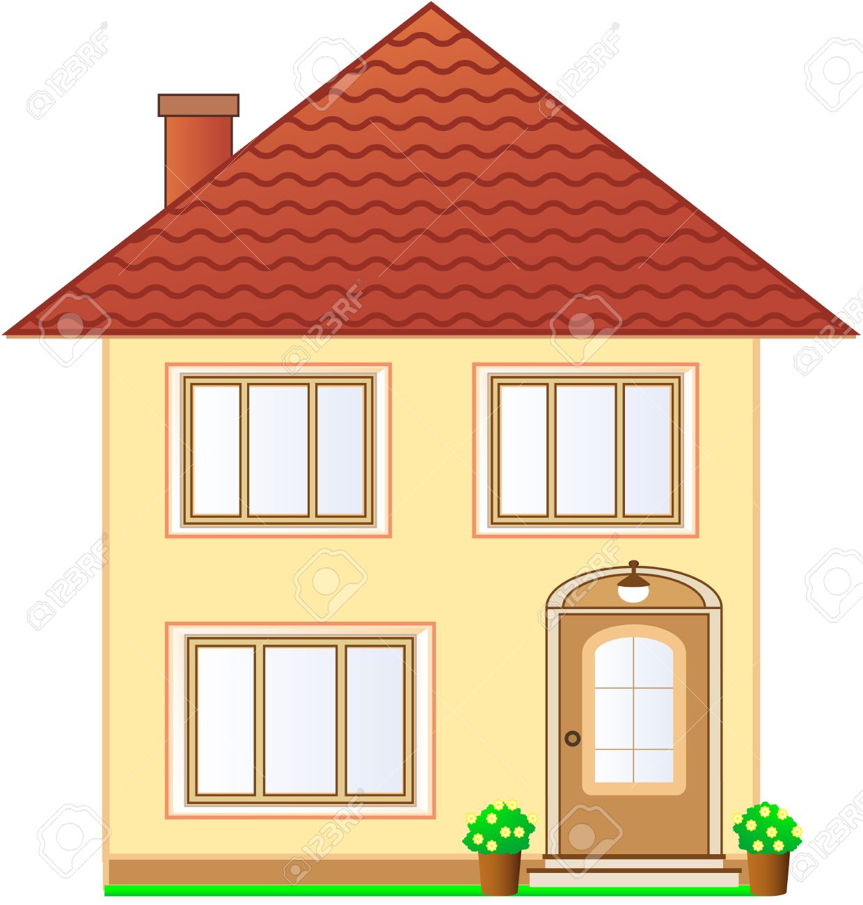 two story house clipart - photo #24