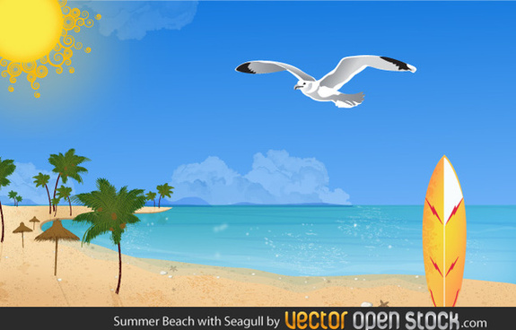 free beach vector clipart - photo #27