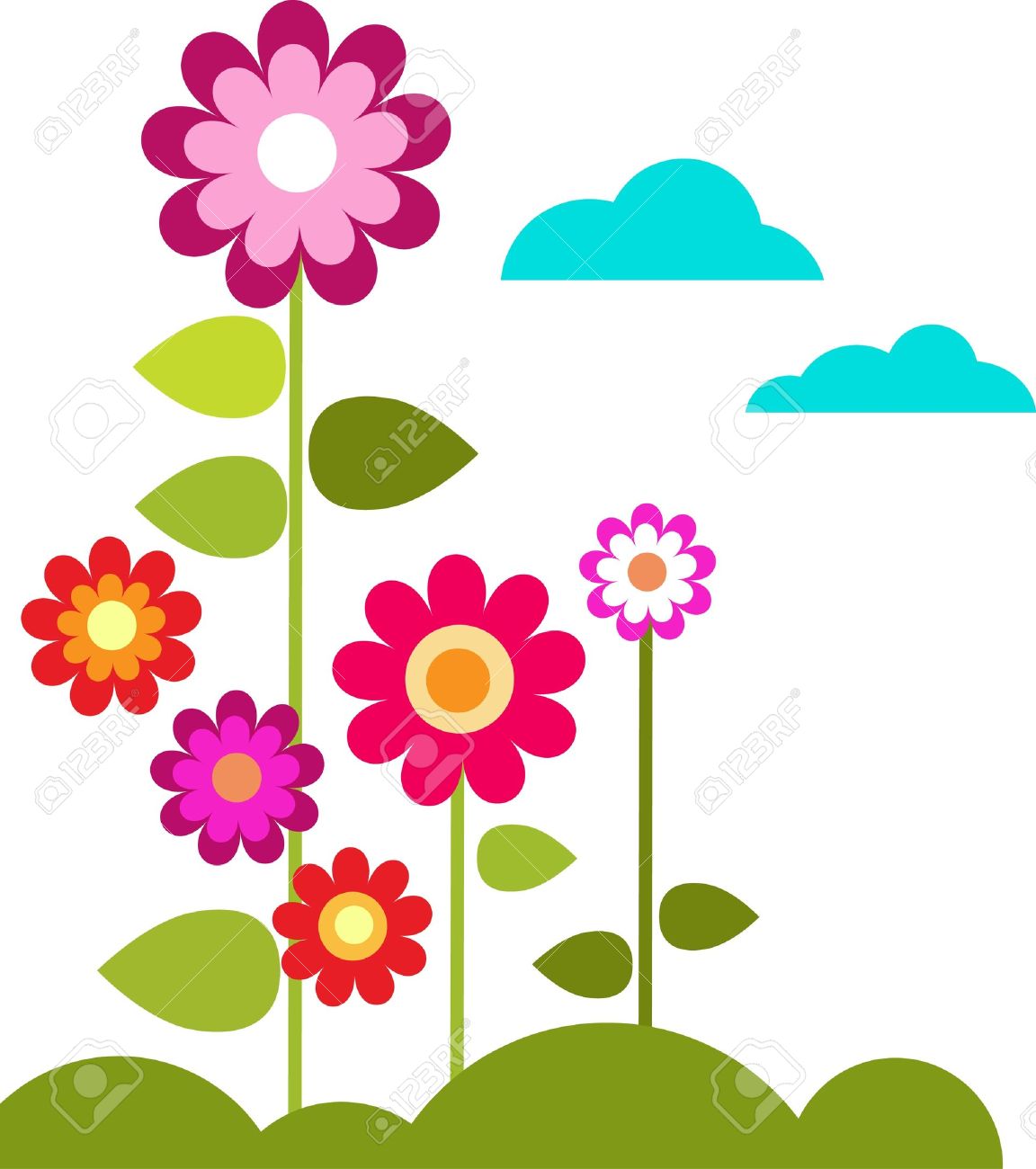 clipart meadow flowers - photo #31