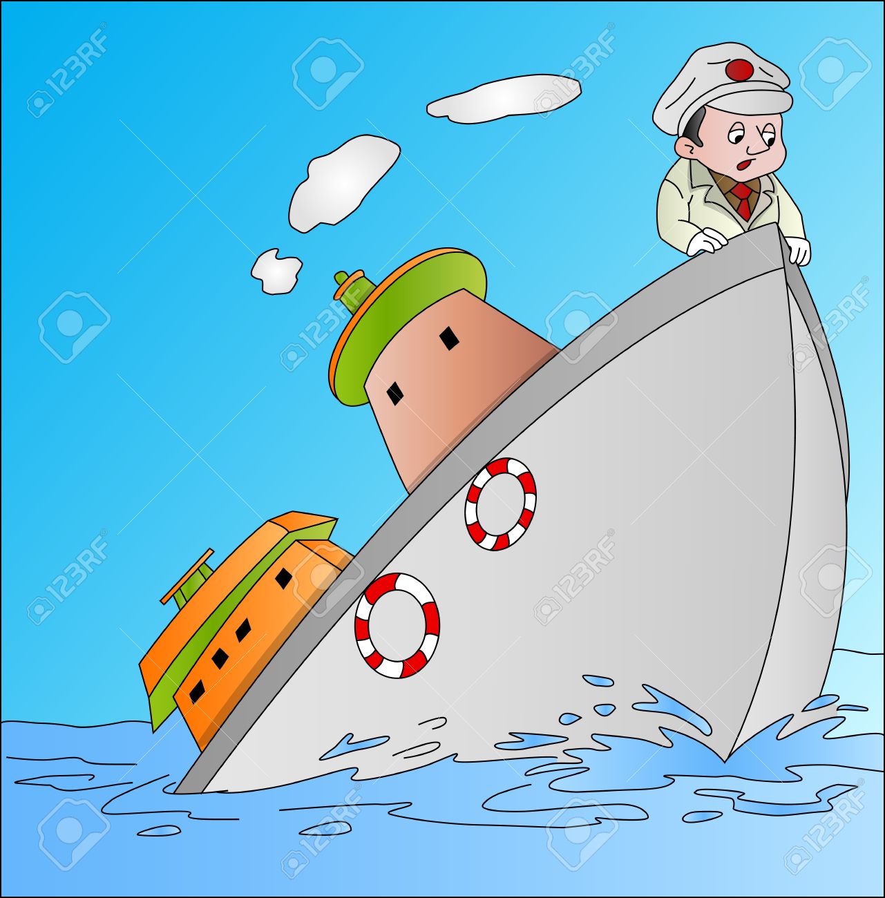 sinking boat clip art free - photo #32