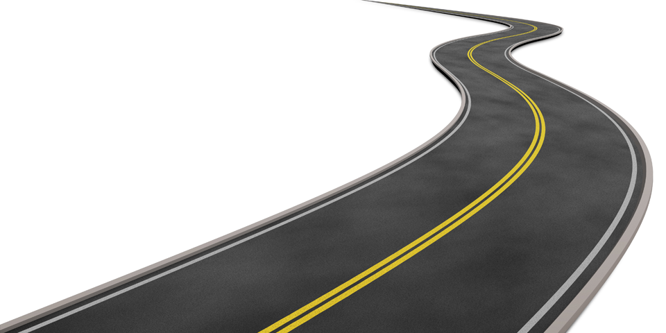 The curve of road clipart - Clipground