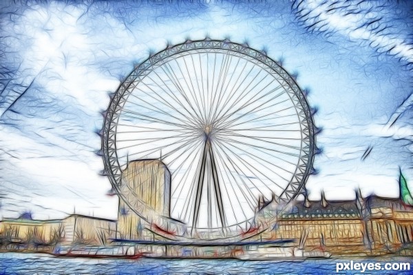 The london eye clipart - Clipground