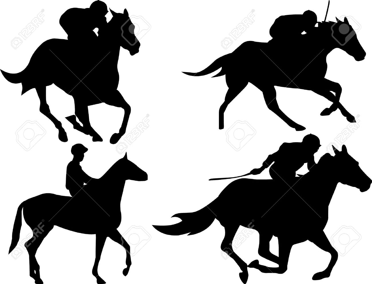 free clip art images horse racing - photo #46