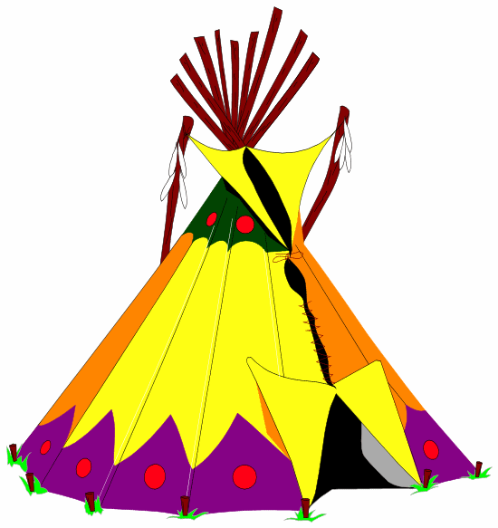Teepees clipart - Clipground