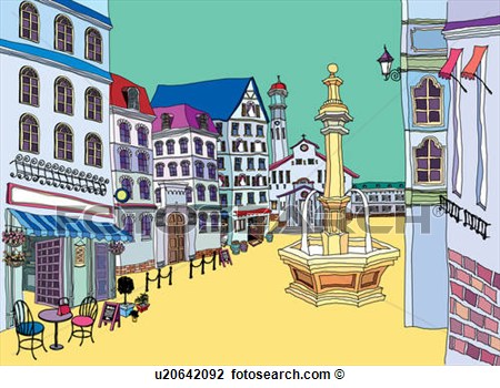 Town center clipart - Clipground