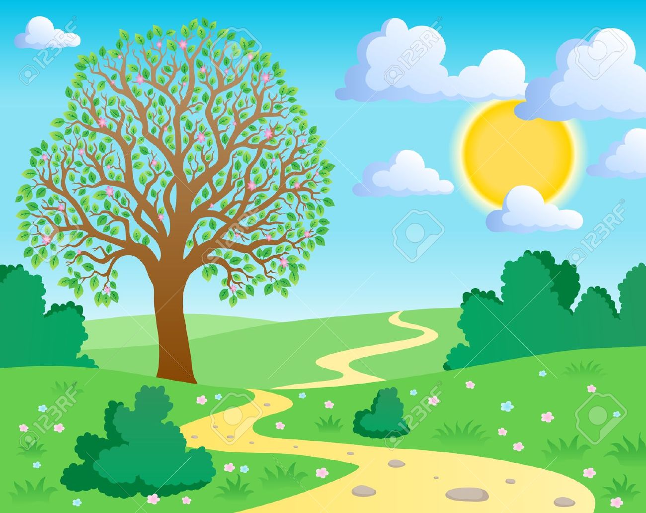 natural scenery clipart - Clipground