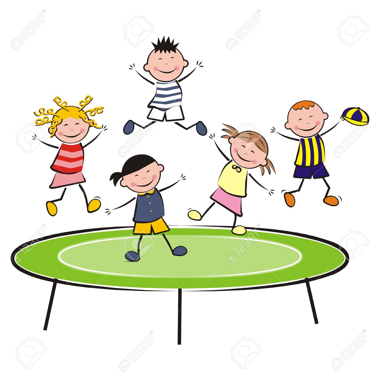 Trampoline clipart - Clipground