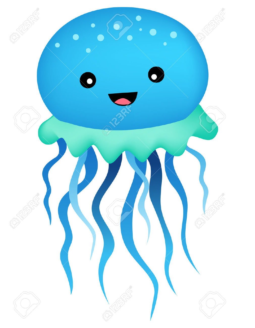 cute jellyfish clipart - photo #43