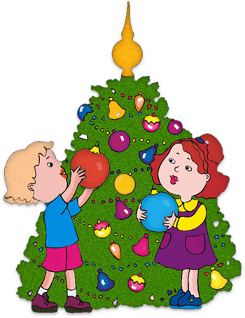 decorated christmas tree clip art - Clipground