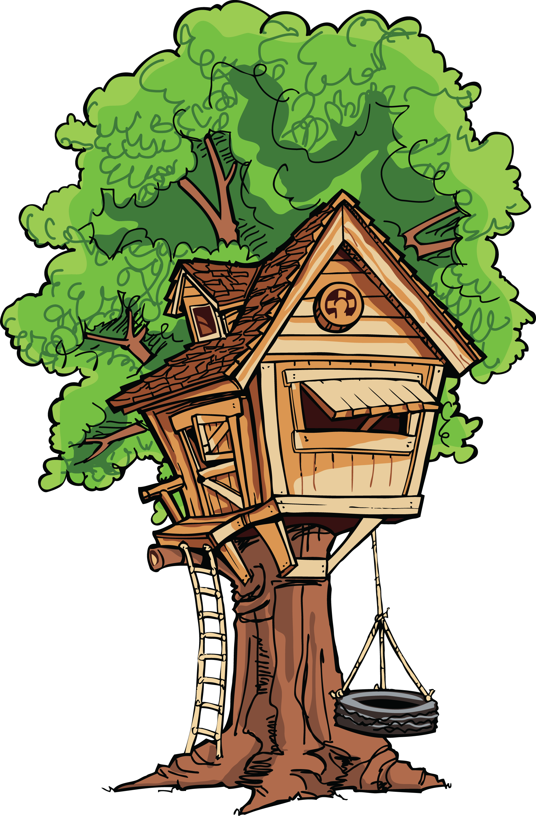Tree hut clipart - Clipground