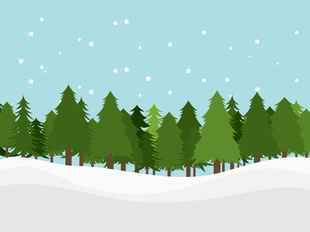 Winter forest clipart - Clipground