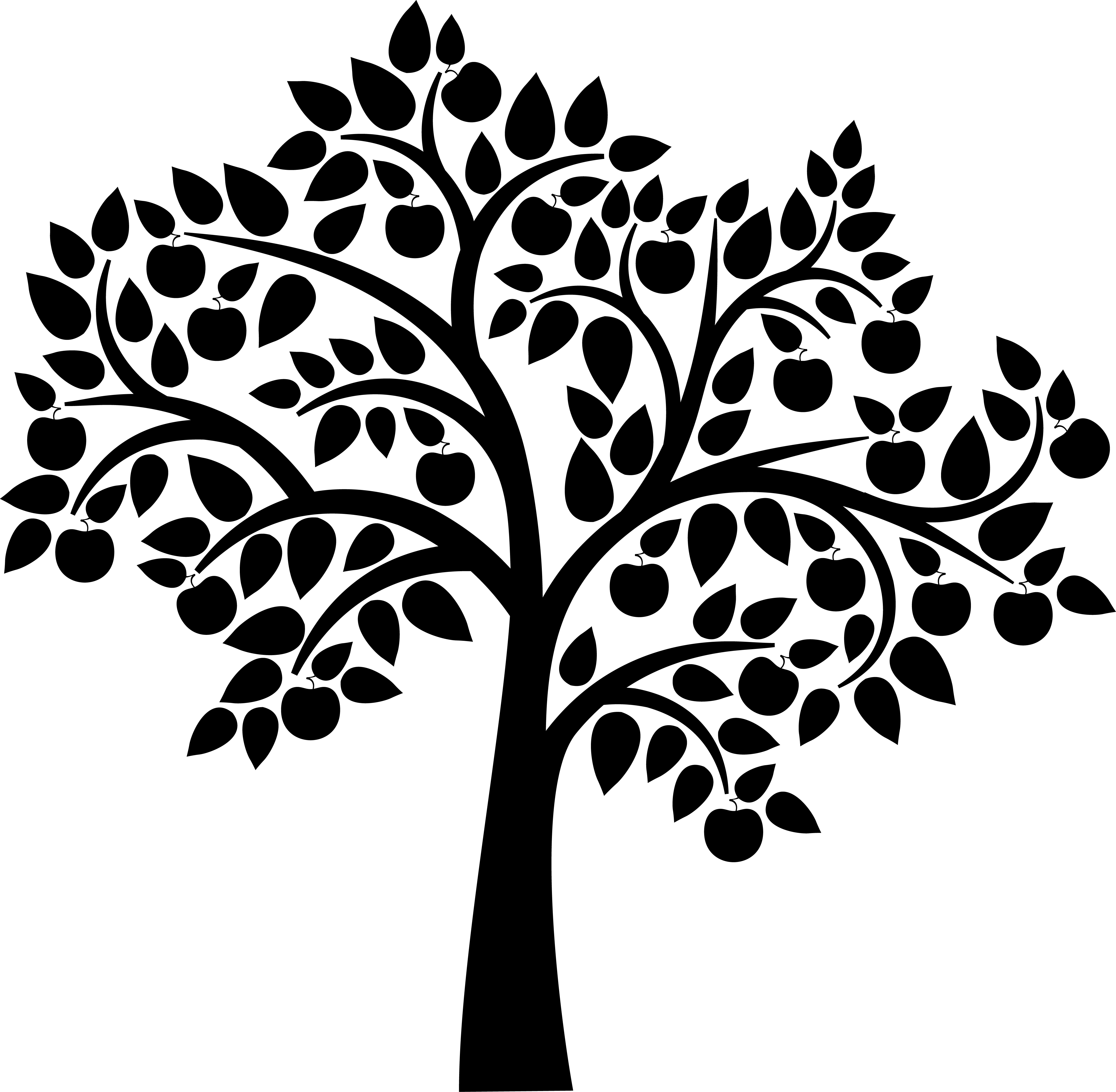 Tree silhouette clipart - Clipground