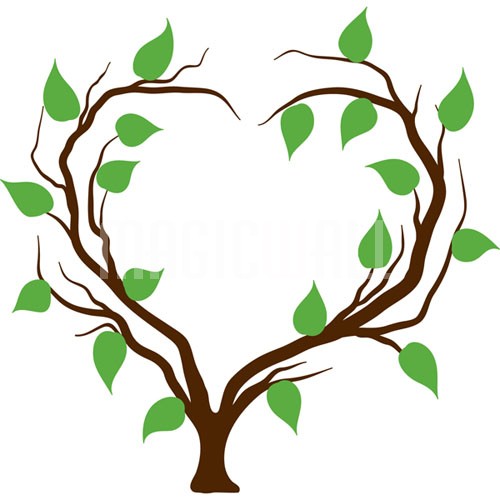 clipart tree with hearts - photo #10