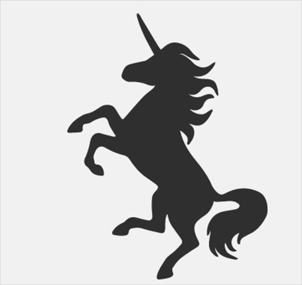 unicorn silhouette clipart - Clipground
