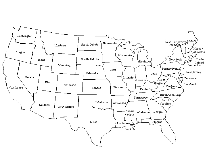 us map clipart black and white - Clipground