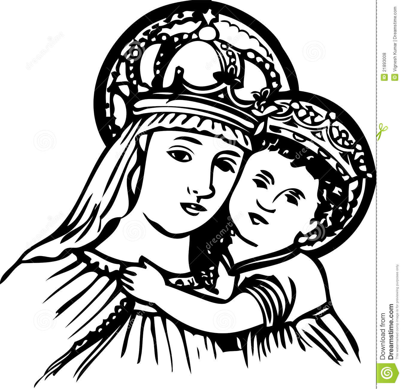 clipart of mary the mother of jesus - photo #13