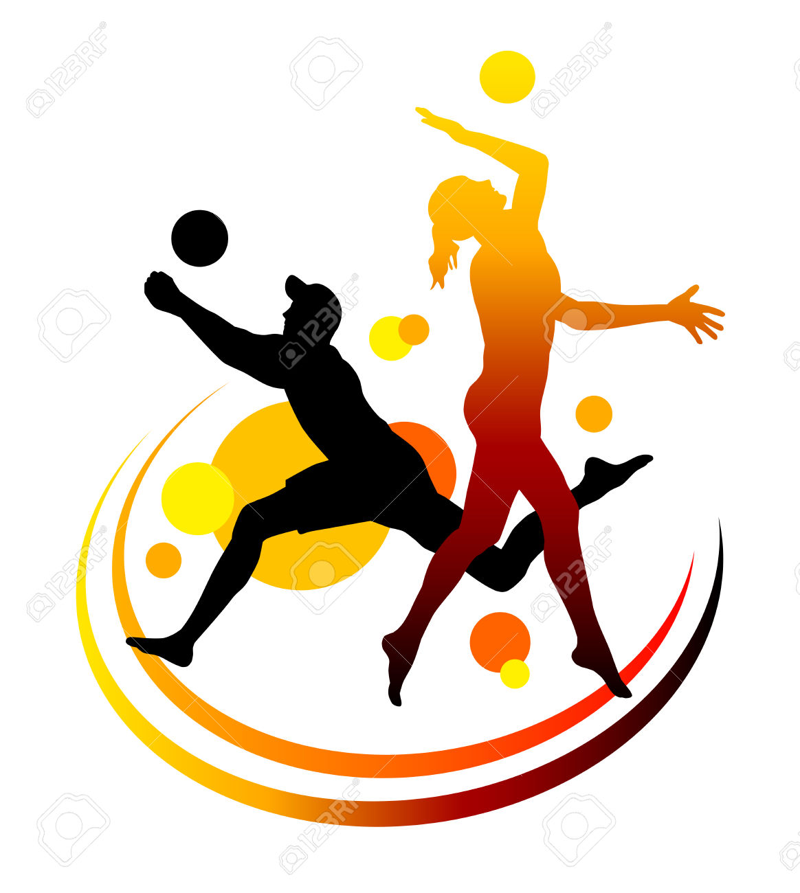 funny volleyball clipart - photo #7